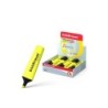 Erichkrause Visioline V-12 - Pennarello per testo con punta a scalpello - Inchiostro fluorescente a base d'acqua - Colore giallo