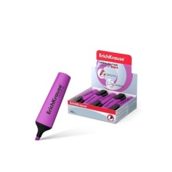 Erichkrause Visioline V-12 - Marcador de Texto con Punta Biselada - Tinta Fluorescente a Base de Agua - Color Violeta