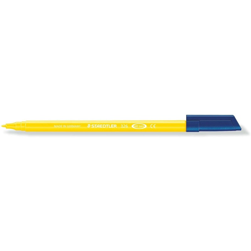 Staedtler Noris 326 Pennarello a punta fine - Tratto 1 mm circa - Vaschetta a base d'acqua - Colore giallo 10pz 10pz Staedtler Noris 326 Pennarello a punta fine - Tratto 1 mm circa - Vaschetta a base d'acqua - Colore giallo 10pz 10pz