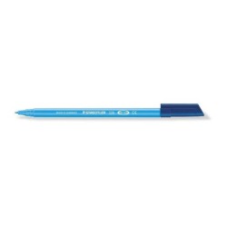 Staedtler Noris 326 Pennarello a punta fine - Tratto circa 1 mm - Vaschetta a base d'acqua - Colore azzurro 10pz 10pz