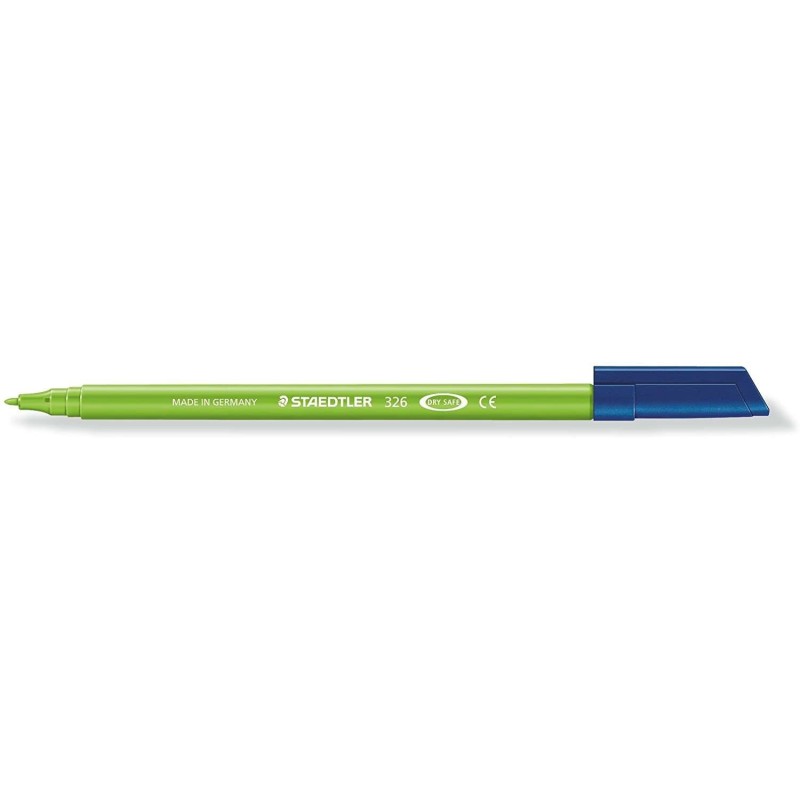 Staedtler Noris 326 Pennarello a punta fine - Tratto 1 mm circa - Vaschetta a base d'acqua - Colore verde chiaro 10pz 10pz Staedtler Noris 326 Pennarello a punta fine - Tratto 1 mm circa - Vaschetta a base d'acqua - Colore verde chiaro 10pz 10pz