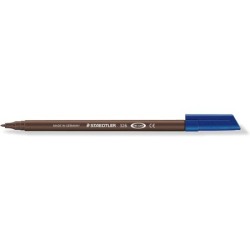 Staedtler Noris 326 Pennarello a punta fine - Tratto 1 mm circa - Barattolo a base d'acqua - Colore marrone Van Dyck 10pz 10pz