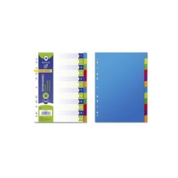 Confezione da 12 divisori Bismark - Formato A4 - Extra spessi - Realizzati in propilene - Colori assortiti