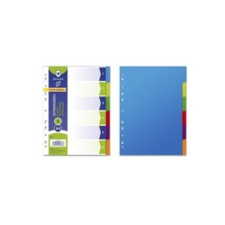 Bismark Pack de 6 Separadores - Tamaño A4 - Extragruesos - Fabricado en Propileno - Colores Surtidos