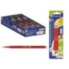 Bismark Fix Confezione da 3 ricariche per penne cancellabili - Punta fine 0,7 mm - Colore rosso