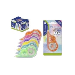 Nastro correttore Bismark 5 mm x 12 m - Colori pastello assortiti 24pz 24pz