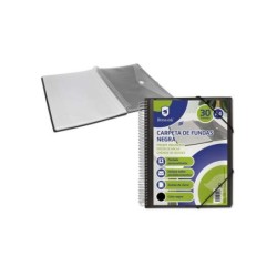 Cartella Bismark con 30 copertine trasparenti - Formato A4 - Include busta porta documenti - Chiusura in gomma