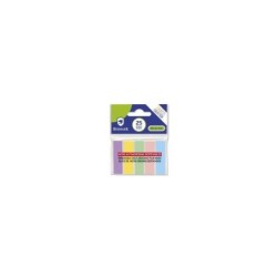 Confezione da 125 indici adesivi Bismark 45 mm x 12 mm – Colori pastello assortiti