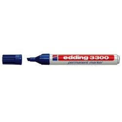 Edding 3300 Pennarello Permanente - Punta a Scalpello - Linea tra 1 e 5 mm. - Inchiostro quasi inodore - Asciugatura rapida - Co