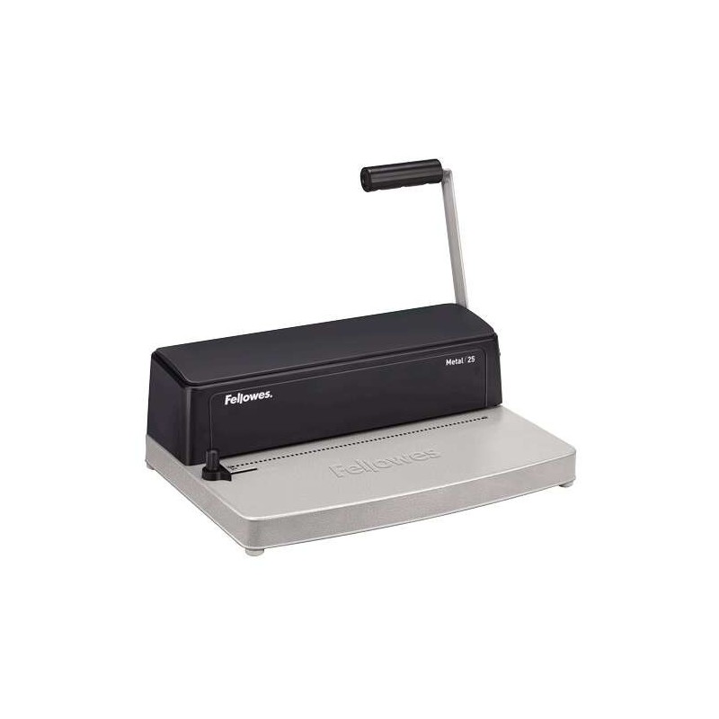 Fellowes Metal 25 Encuadernadora Manual A4 de Espiral Metalico - Perfora hasta 10 Hojas - Encuaderna hasta 450 Hojas Fellowes Metal 25 Encuadernadora Manual A4 de Espiral Metalico - Perfora hasta 10 Hojas - Encuaderna hasta 450 Hojas