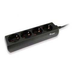 Multipresa Equip Special SAIS - 4 Prese Schuko - Connettore Maschio IEC - Cavo da 1,10 m - Colore Nero