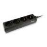 Multipresa Equip Special SAIS - 4 Prese Schuko - Connettore Maschio IEC - Cavo da 1,10 m - Colore Nero