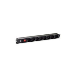 Equipaggia la multipresa con 8 prese per montaggio in rack 19" 1U - Interruttore on/off - Cavo da 1,80 m