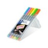 Staedtler Triplus Fineliner 334 Confezione da 6 pennarelli a punta fine - Tratto 0,3 mm circa - Inchiostro a base acqua - Colori