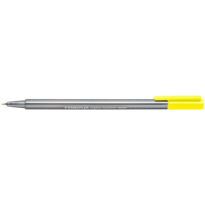 Staedtler Triplus Fineliner 334 Pennarello Punta Fine - Tratto da 0,3 mm - Inchiostro a base d'acqua - Colore Giallo Neon 10pz 1 Staedtler Triplus Fineliner 334 Pennarello Punta Fine - Tratto da 0,3 mm - Inchiostro a base d'acqua - Colore Giallo Neon 10pz 1