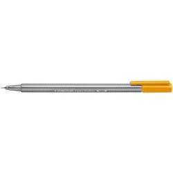 Staedtler Triplus Fineliner 334 Rotulador de Punta Fina - Trazo de 0.3mm - Tinta Base de Agua - Color Ocre Dorado