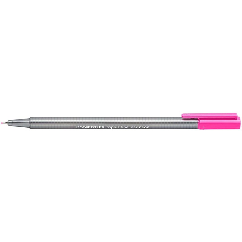 Staedtler Triplus Fineliner 334 Pennarello Punta Fine - Linea da 0,3 mm - Inchiostro a base acqua - Colore rosa neon 10pz 10pz Staedtler Triplus Fineliner 334 Pennarello Punta Fine - Linea da 0,3 mm - Inchiostro a base acqua - Colore rosa neon 10pz 10pz