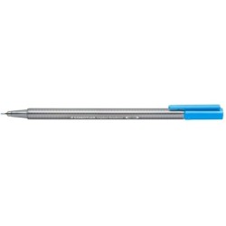 Staedtler Triplus Fineliner 334 Pennarello a punta fine - Linea da 0,3 mm - Inchiostro a base acqua - Colore azzurro 10pz 10pz
