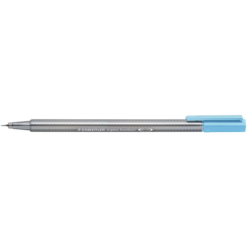 Staedtler Triplus Fineliner 334 Pennarello Punta Fine - Tratto 0,3 mm - Inchiostro a base d'acqua - Colore Blu Acqua 10pz 10pz Staedtler Triplus Fineliner 334 Pennarello Punta Fine - Tratto 0,3 mm - Inchiostro a base d'acqua - Colore Blu Acqua 10pz 10pz