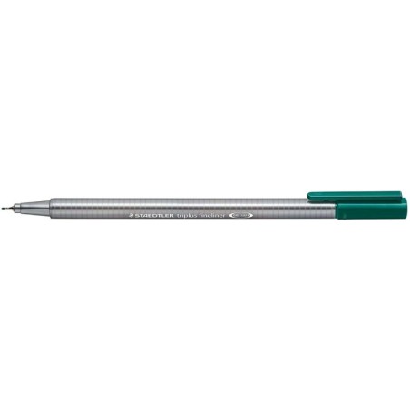Staedtler Triplus Fineliner 334 Rotulador de Punta Fina - Trazo de 0.3mm - Tinta Base de Agua - Color Azul Indigo