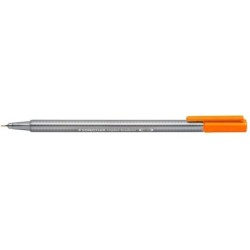 Staedtler Triplus Fineliner 334 Pennarello Punta Fine - Tratto da 0,3 mm - Inchiostro a base d'acqua - Colore Arancione 10pz 10p
