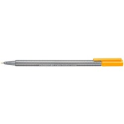 Staedtler Triplus Fineliner 334 Pennarello Punta Fine - Tratto da 0,3 mm - Inchiostro a base d'acqua - Colore Arancione Neon 10p
