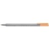 Staedtler Triplus Fineliner 334 Pennarello Punta Fine - Tratto da 0,3 mm - Inchiostro a base d'acqua - Colore Arancione Chiaro 1