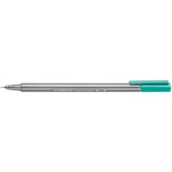 Staedtler Triplus Fineliner 334 Pennarello Punta Fine - Tratto da 0,3 mm - Inchiostro a base d'acqua - Colore Verde Smeraldo 10p