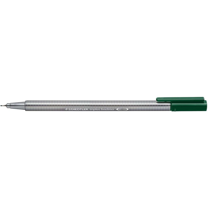 Staedtler Triplus Fineliner 334 Rotulador de Punta Fina - Trazo de 0.3mm - Tinta Base de Agua - Color Verde Oscuro Staedtler Triplus Fineliner 334 Rotulador de Punta Fina - Trazo de 0.3mm - Tinta Base de Agua - Color Verde Oscuro