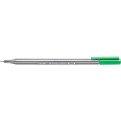 Staedtler Triplus Fineliner 334 Pennarello Punta Fine - Tratto da 0,3 mm - Inchiostro a base d'acqua - Colore Verde Pallido 10pz