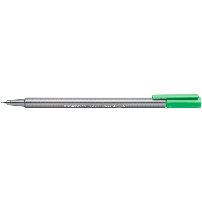 Staedtler Triplus Fineliner 334 Pennarello Punta Fine - Tratto da 0,3 mm - Inchiostro a base d'acqua - Colore Verde Pallido 10pz Staedtler Triplus Fineliner 334 Pennarello Punta Fine - Tratto da 0,3 mm - Inchiostro a base d'acqua - Colore Verde Pallido 10pz