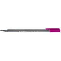 Staedtler Triplus Fineliner 334 Pennarello Punta Fine - Tratto da 0,3 mm - Inchiostro a base acqua - Colore viola scuro 10pz 10p
