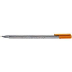 Staedtler Triplus Fineliner 334 Pennarello Punta Fine - Tratto da 0,3 mm - Inchiostro a base d'acqua - Colore Marrone 10pz 10pz