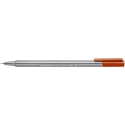 Staedtler Triplus Fineliner 334 Pennarello a punta fine - Linea da 0,3 mm - Inchiostro a base d'acqua - Colore Terra di Siena br