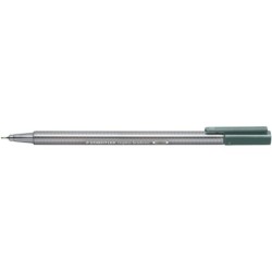 Staedtler Triplus Fineliner 334 Pennarello Punta Fine - Tratto da 0,3 mm - Inchiostro a base d'acqua - Colore Grigio Caldo 10pz 