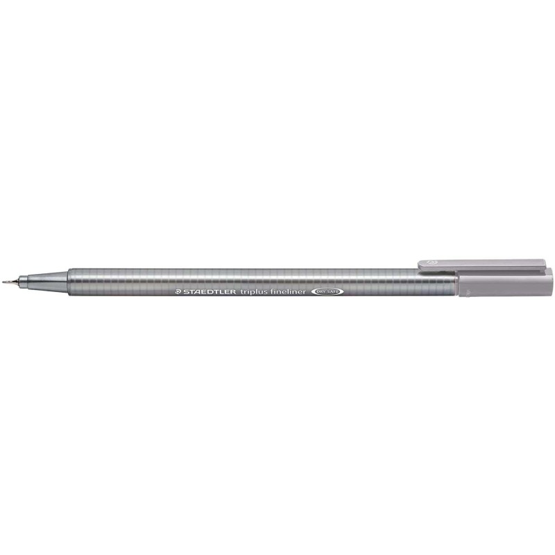 Staedtler Triplus Fineliner 334 Rotulador de Punta Fina - Trazo de 0.3mm - Tinta Base de Agua - Color Gris Piedra Staedtler Triplus Fineliner 334 Rotulador de Punta Fina - Trazo de 0.3mm - Tinta Base de Agua - Color Gris Piedra