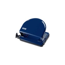 Petrus 52 Taladro Perforador Clasico Metalico - Hasta 20 Hojas - Marcas de Formato - Facil Vaciado - Punzones 5.5mm - Color Azul