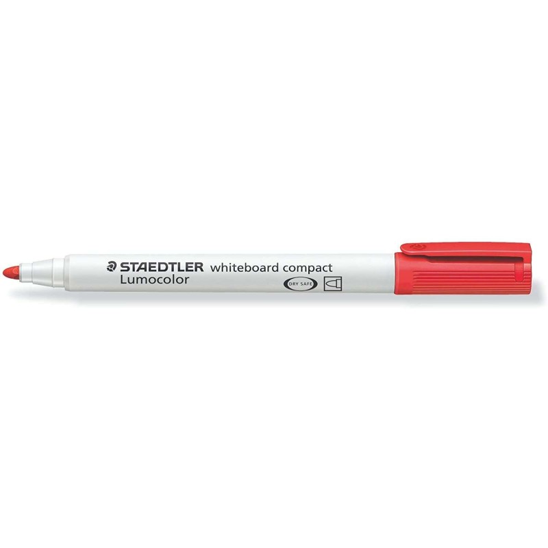 Staedtler Lumocolor 341 Pennarello per lavagna bianca - Punta a scalpello 1 - 2 mm circa - Asciugatura rapida - Colore rosso 10p Staedtler Lumocolor 341 Pennarello per lavagna bianca - Punta a scalpello 1 - 2 mm circa - Asciugatura rapida - Colore rosso 10p