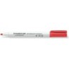 Staedtler Lumocolor 341 Pennarello per lavagna bianca - Punta a scalpello 1 - 2 mm circa - Asciugatura rapida - Colore rosso 10p