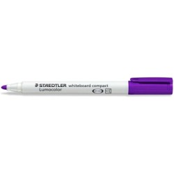 Staedtler Lumocolor 341 Pennarello per lavagna bianca - Punta a scalpello 1 - 2 mm circa - Asciugatura rapida - Colore viola 10p