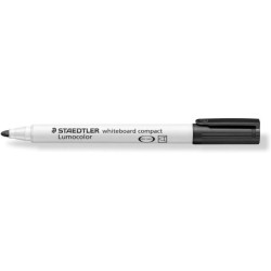 Staedtler Lumocolor 341 Pennarello per lavagna bianca - Punta a scalpello 1 - 2 mm circa - Asciugatura rapida - Colore nero 10pz