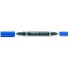 Staedtler Lumocolor 348 Pennarello permanente a doppia punta - Asciugatura rapida - Colore blu 10pz 10pz