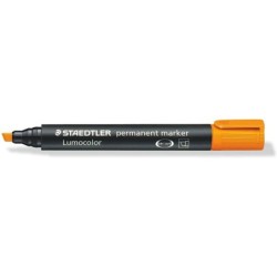 Pennarello permanente Staedtler Lumocolor 350 - Asciugatura rapida - Punta 2 - 5 mm circa - Colore arancione 10pz 10pz