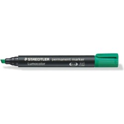 Pennarello permanente Staedtler Lumocolor 350 - Asciugatura rapida - Punta 2 - 5 mm circa - Colore verde 10pz 10pz