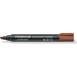 Pennarello permanente Staedtler Lumocolor 350 - Asciugatura rapida - Punta 2 - 5 mm circa - Colore marrone 10pz 10pz