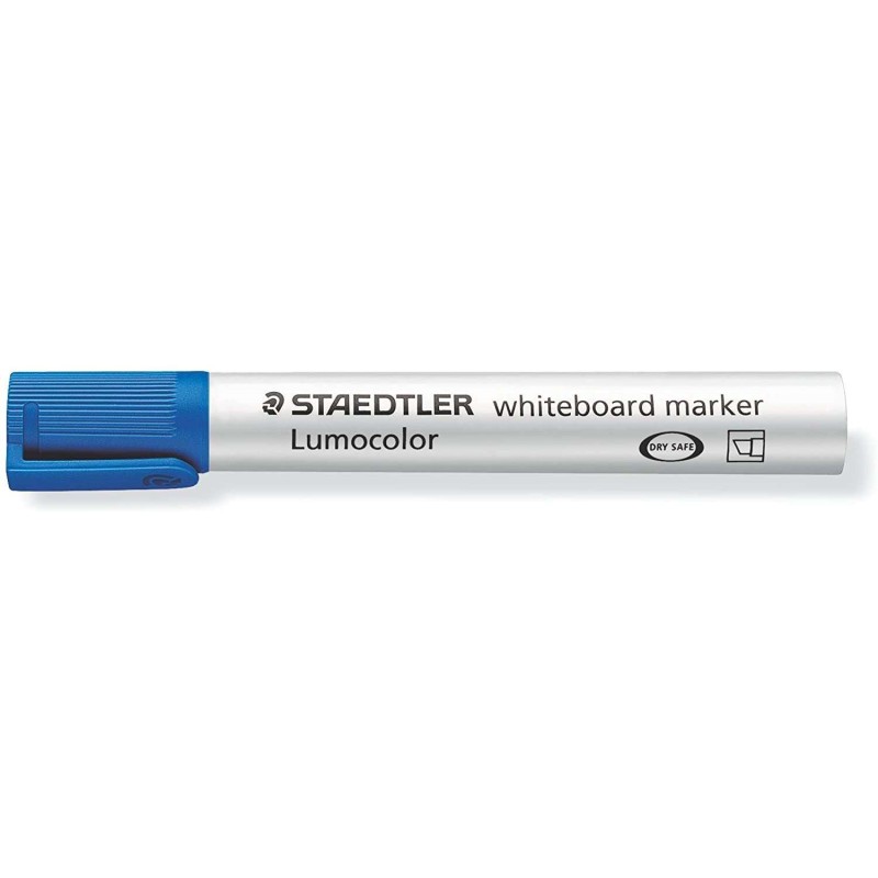 Staedtler Lumocolor 351 Marcador para Pizarra Blanca - Punta Biselada 2 - 5mm Aprox - Secado Rapido - Color Azul Staedtler Lumocolor 351 Marcador para Pizarra Blanca - Punta Biselada 2 - 5mm Aprox - Secado Rapido - Color Azul