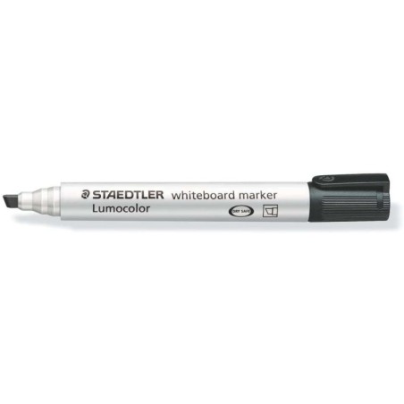 Staedtler Lumocolor 351 Pennarello per lavagna bianca - Punta a scalpello 2 - 5 mm circa - Asciugatura rapida - Colore nero 10pz