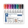 Staedtler Lumocolor 351 Pack de 8 Marcadores para Pizarra Blanca - Secado Rapido - Colores Surtidos