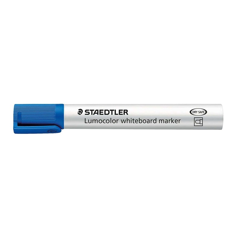 Staedtler Lumocolor 351 Rotulador para Pizarra - Punta Redonda - Trazo 2mm - Capuchon con Clip - Color Azul Staedtler Lumocolor 351 Rotulador para Pizarra - Punta Redonda - Trazo 2mm - Capuchon con Clip - Color Azul