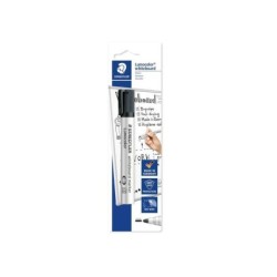Staedtler Lumocolor 351 Rotulador para Pizarra Blanca - Trazo 2mm - Secado Rapido - Recargable - Color Negro